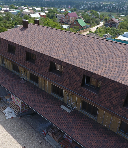 Гибкая черепица, серия PREMIUM, коллекция ГЕНУЯ, цвет Кофе - 5