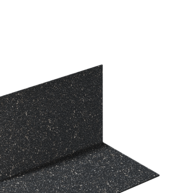 Уголок внутренний металлический с посыпкой, Серый