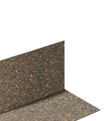 Уголок внутренний металлический с посыпкой, Янтарный